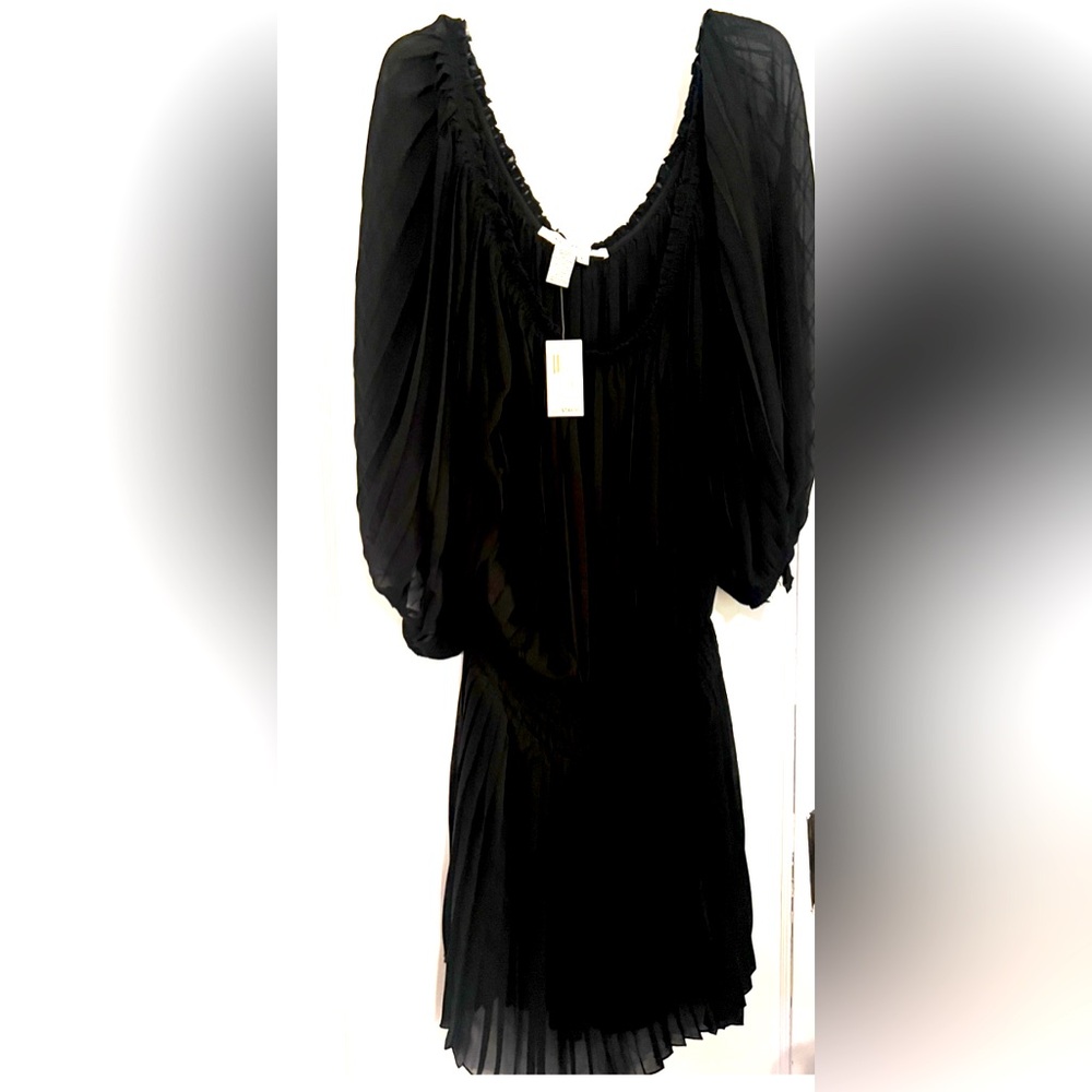 Max Studio Chic Black Dress new w tags size large